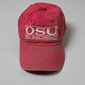 The Game OSU Baseball Cap Mens Size 7 Red Ohio State University Vintage Fitted
